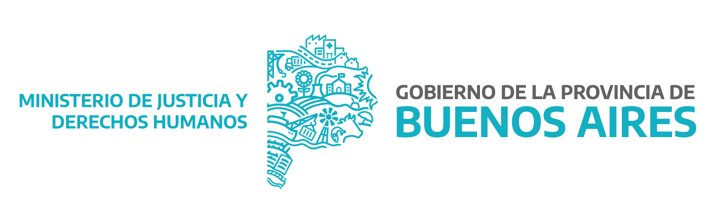 Isologotipo Ministerio de Justicia y Derechos Humanos - Provincia de Buenos Aires